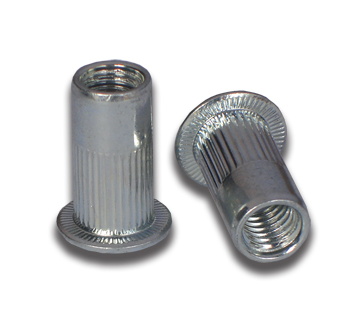 Aluminium Rivet Nut - M4 Knurled